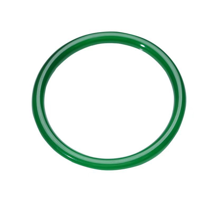 Jingle Bangle Female Natural Agate Chalcedony Bracelet Green Ice Seed Jade