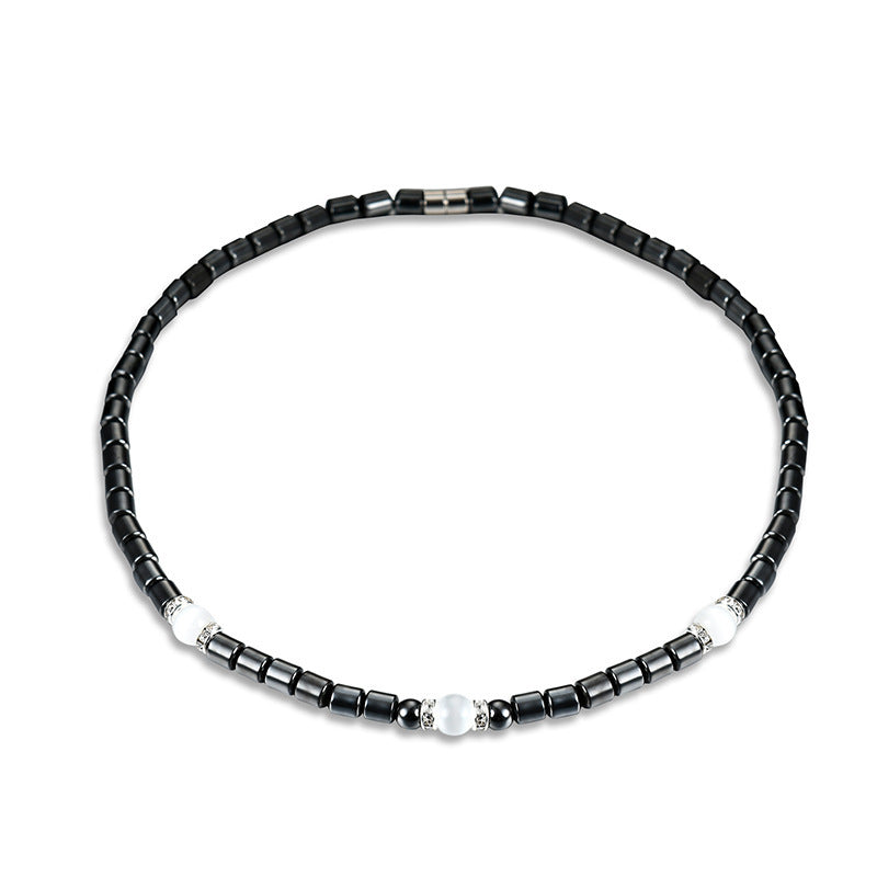 Fashion Hematite Necklace Diamond Crystal Necklace