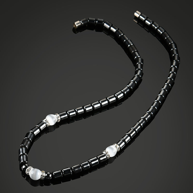 Fashion Hematite Necklace Diamond Crystal Necklace