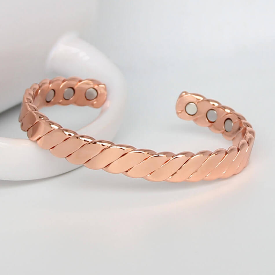 Red Copper Magnetic Bangle Open Bangle