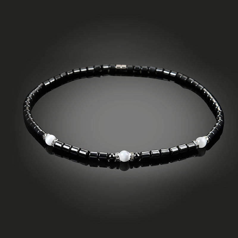 Fashion Hematite Necklace Diamond Crystal Necklace