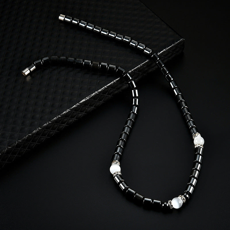 Fashion Hematite Necklace Diamond Crystal Necklace