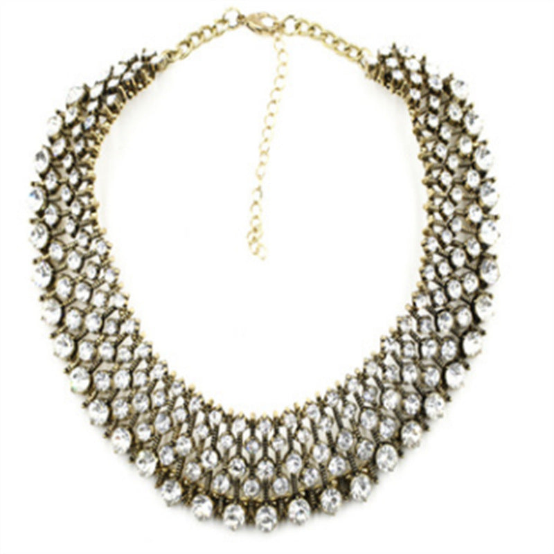 Alloy Full Diamond Style Necklace