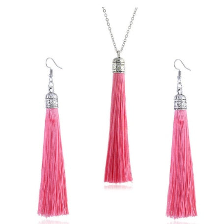 LZHLQ Fashion Tassel Necklace Sets Trendy Women Sweater Chain Necklaces Accessories Set