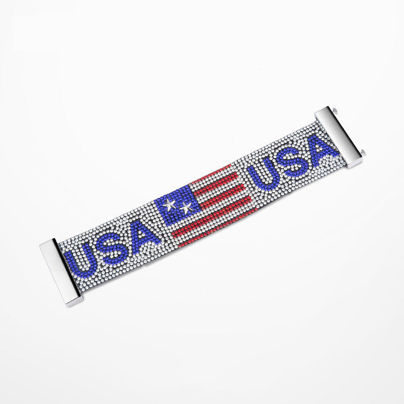 USA American Hot Rhinestone Bracelet Bracelet