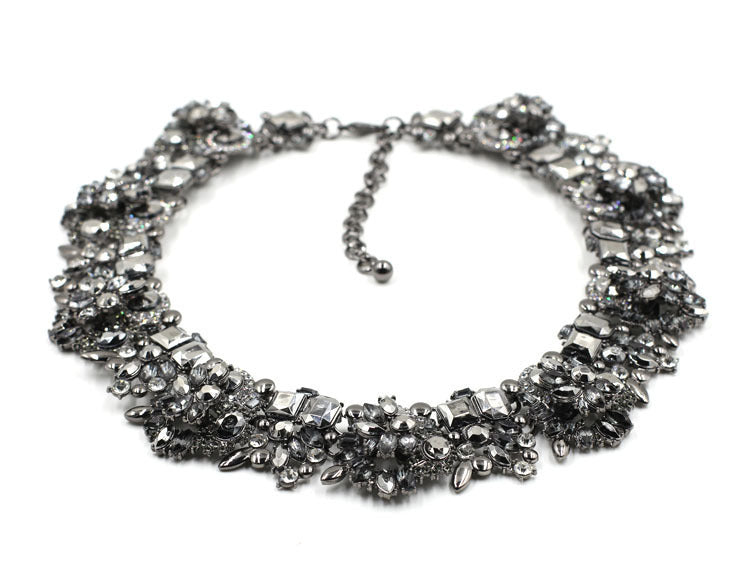 Alloy diamond necklace