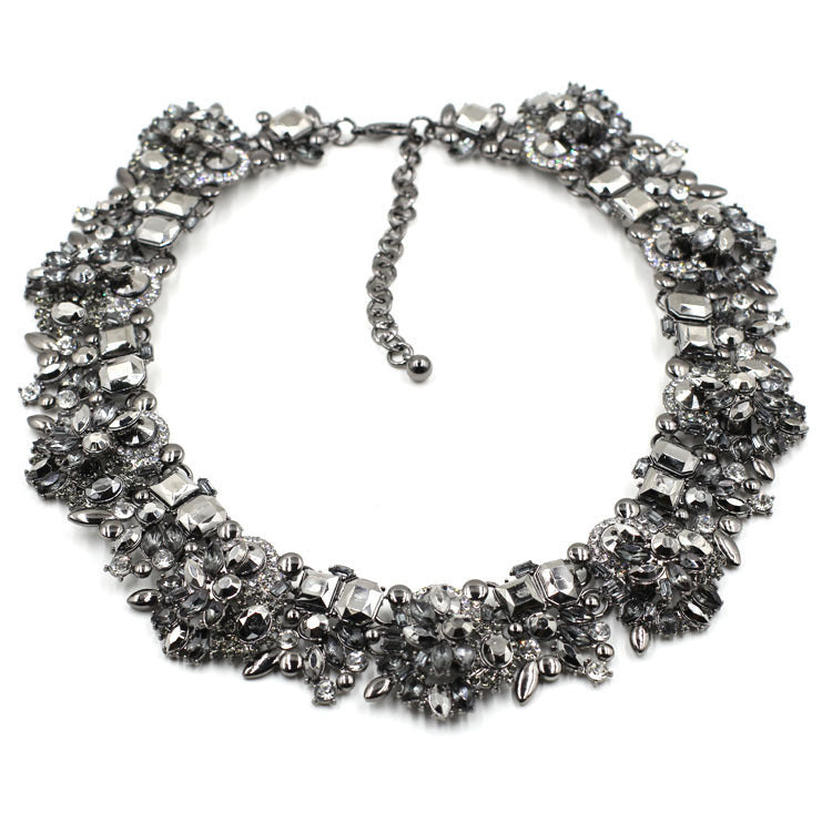 Alloy diamond necklace