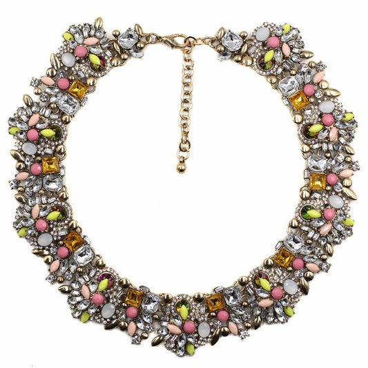 Alloy diamond necklace