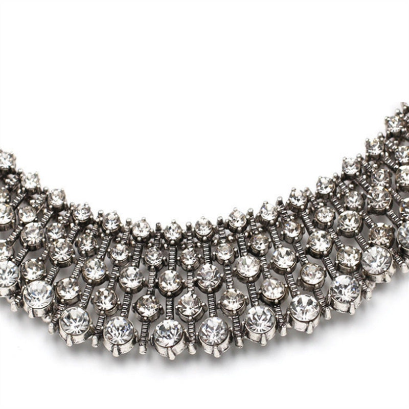 Alloy Full Diamond Style Necklace