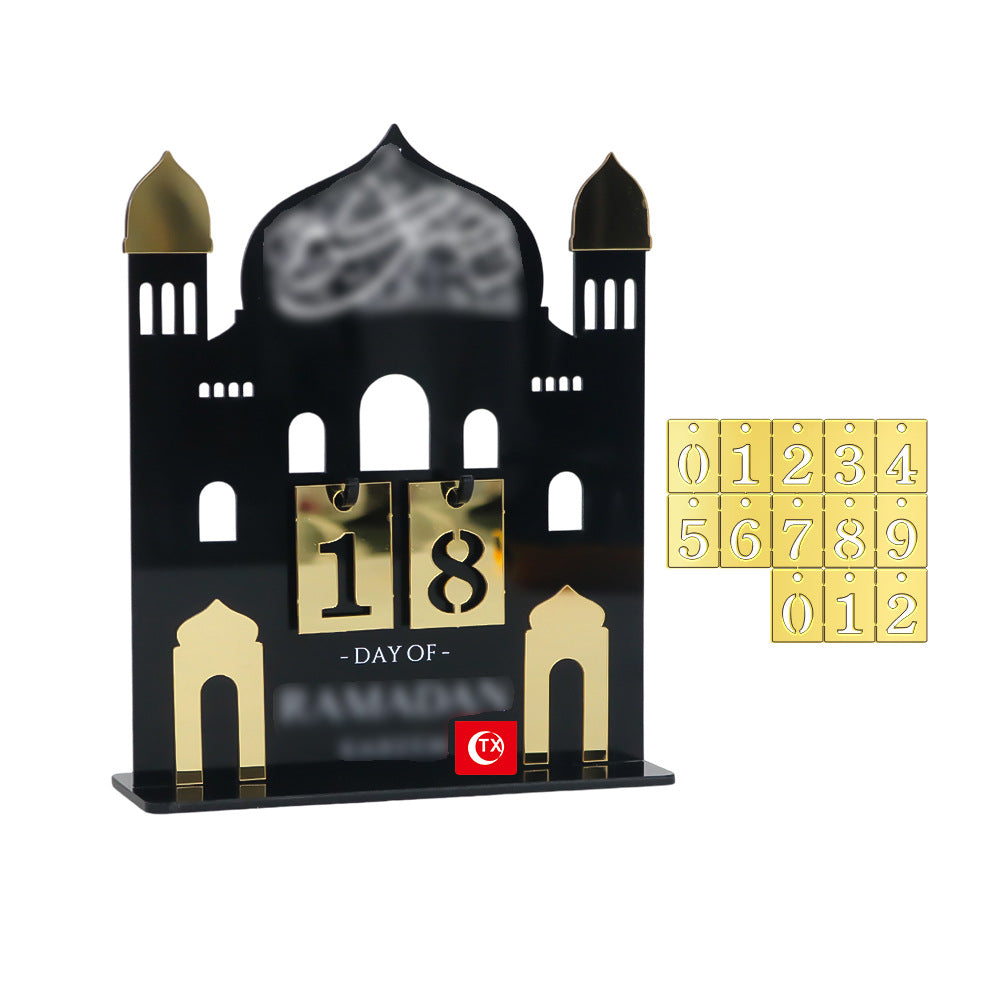 Middle East Festival Castle Shape Acrylic Countdown Calendar