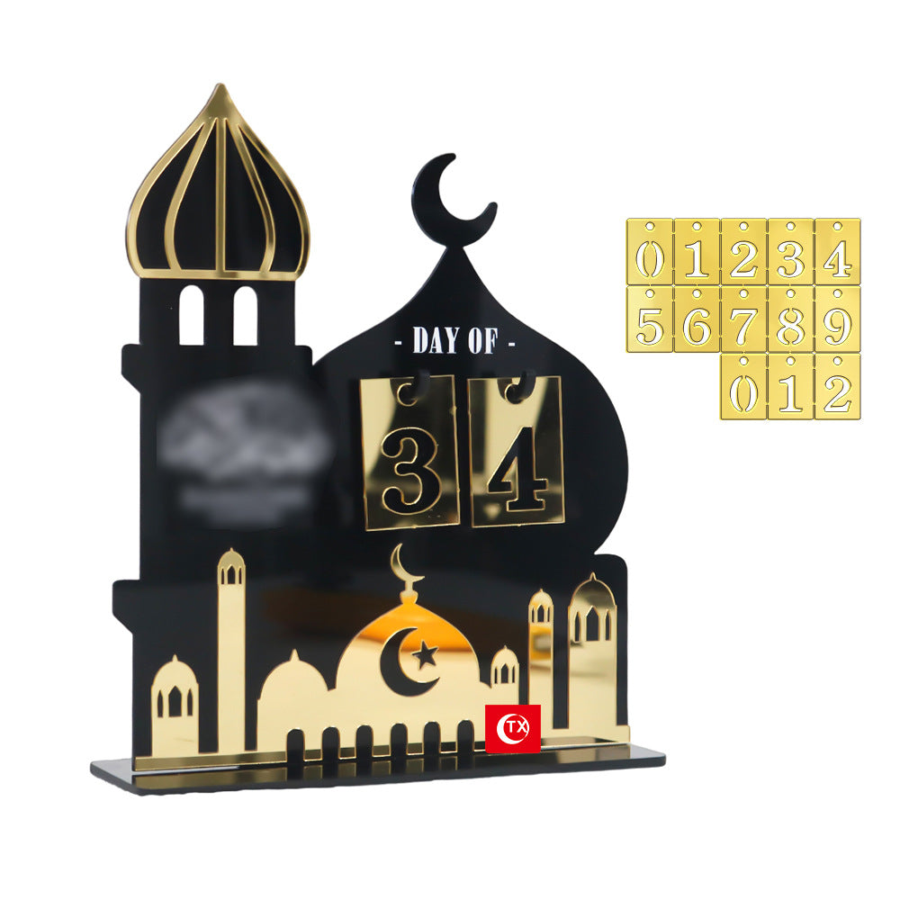 Middle East Festival Castle Shape Acrylic Countdown Calendar
