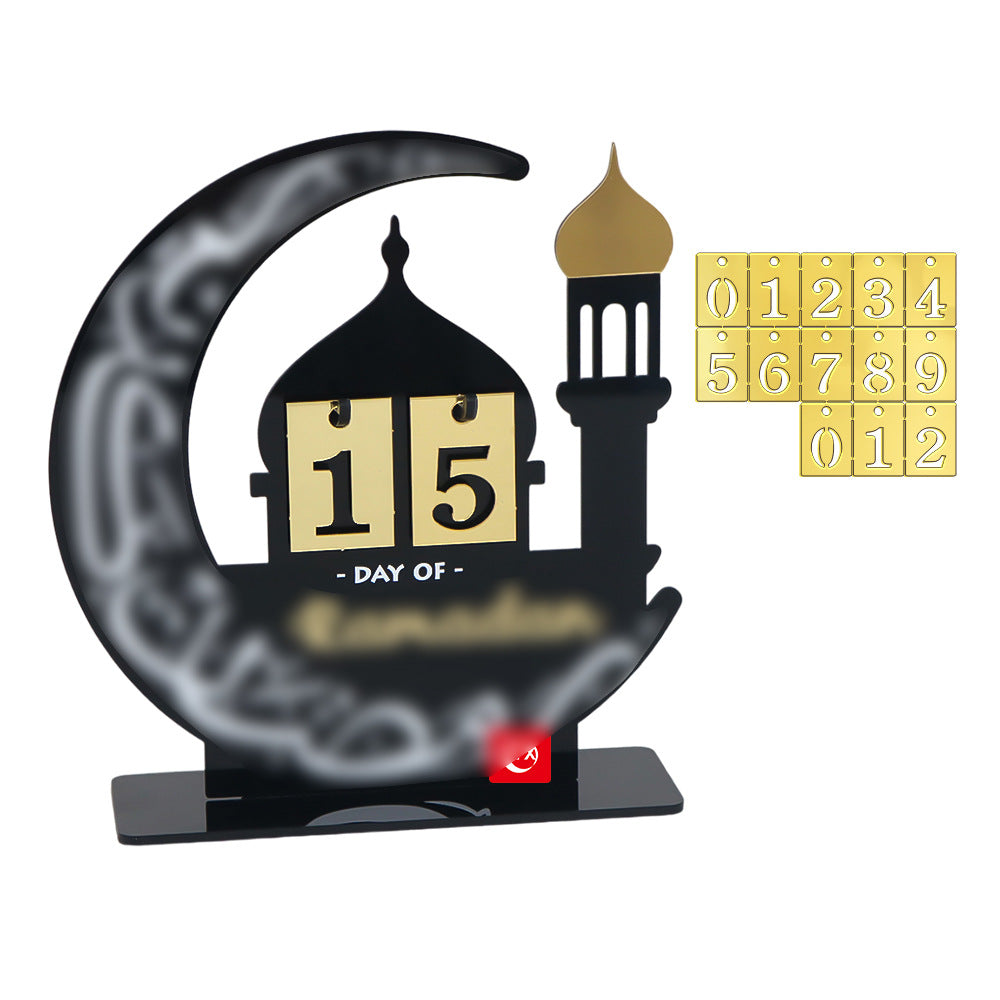 Middle East Festival Castle Shape Acrylic Countdown Calendar