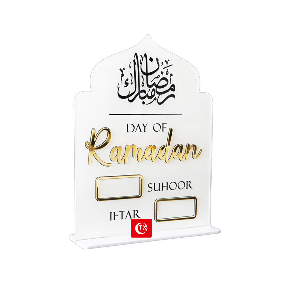 Middle East Festival Castle Shape Acrylic Countdown Calendar