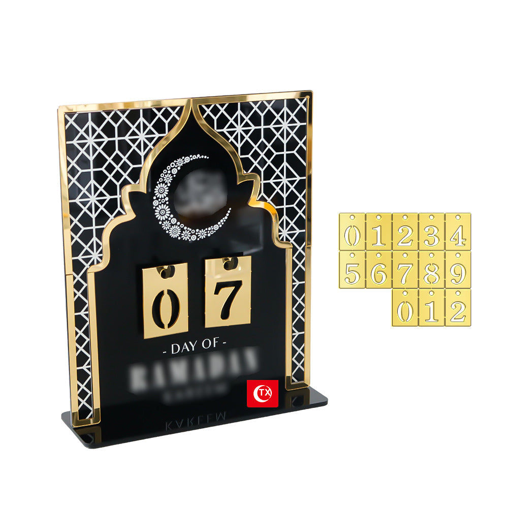 Middle East Festival Castle Shape Acrylic Countdown Calendar