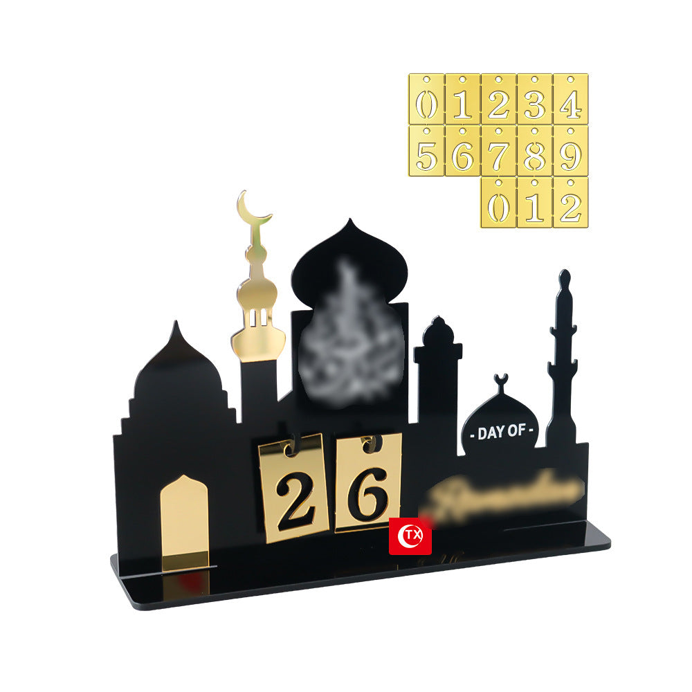 Middle East Festival Castle Shape Acrylic Countdown Calendar