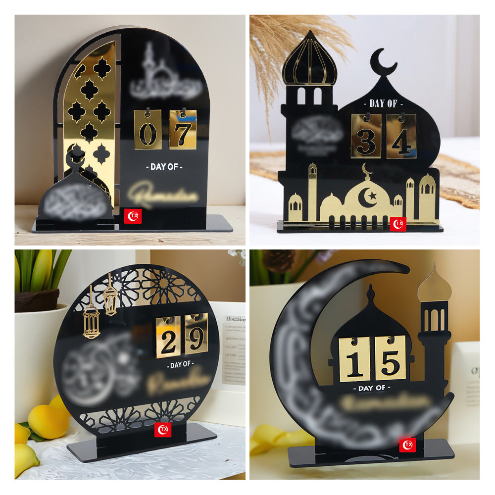 Middle East Festival Castle Shape Acrylic Countdown Calendar
