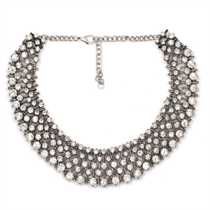 Alloy Full Diamond Style Necklace
