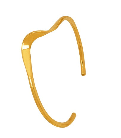 Iris Golden Bangle
