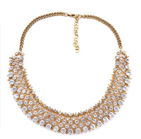 Alloy Full Diamond Style Necklace