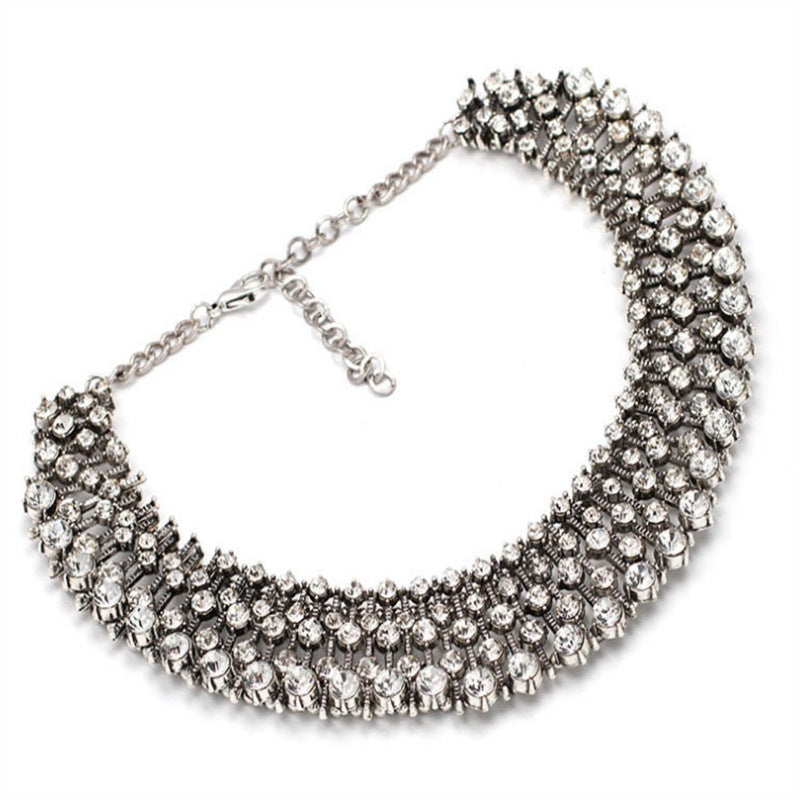 Alloy Full Diamond Style Necklace